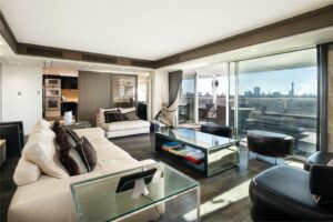 An exceptional 3 bedroom apartment with parking and a private terrace overlooking Regent’s Park.